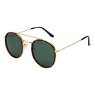 I-SEA ALL ABOARD WOMEN'S POLARIZED SUNGLASSES MATTE TORT / GREEN POLARIZED LENS