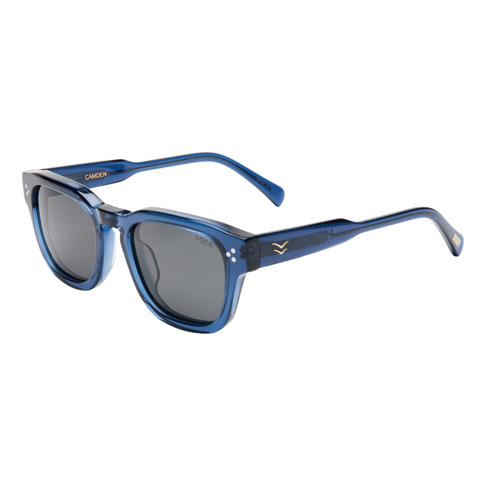 I-SEA CAMDEN MEN'S POLARIZED SUNGLASSES DARK SEAS / SMOKE POLARIZED LENS