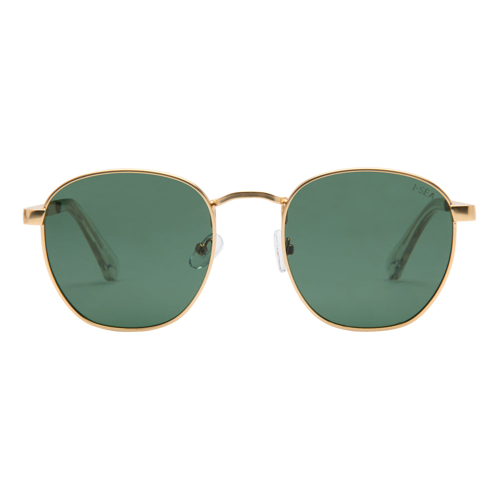 I-SEA COOPER WOMEN'S POLARIZED SUNGLASSES GOLD / GREEN POLARIZED LENS