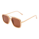 I-SEA CRUZ WOMEN'S POLARIZED SUNGLASSES CREAM / BROWN POLARIZED LENS