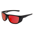 I-SEA GREYSON 2.0 MEN'S POLARIZED SUNGLASSES BLACK RUBBER / RED MIRROR POLARIZED LENS