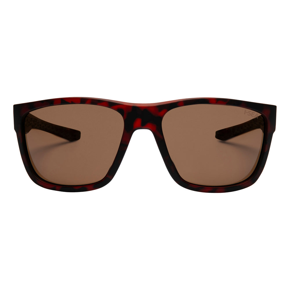 I-SEA GREYSON 2.0 MEN'S POLARIZED SUNGLASSES TORT RUBBER / BROWN POLARIZED LENS