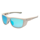 I-SEA GREYSON 2.0 MEN'S POLARIZED SUNGLASSES WHITE RUBBER / BLUE MIRROR POLARIZED LENS