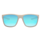 I-SEA GREYSON 2.0 MEN'S POLARIZED SUNGLASSES WHITE RUBBER / BLUE MIRROR POLARIZED LENS