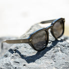 I-SEA HUDSON MEN'S POLARIZED SUNGLASSES BLACK / SMOKE POLARIZED LENS