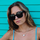 I-SEA INDIGO WOMEN'S POLARIZED SUNGLASSES BLACK / SMOKE POLARIZED LENS