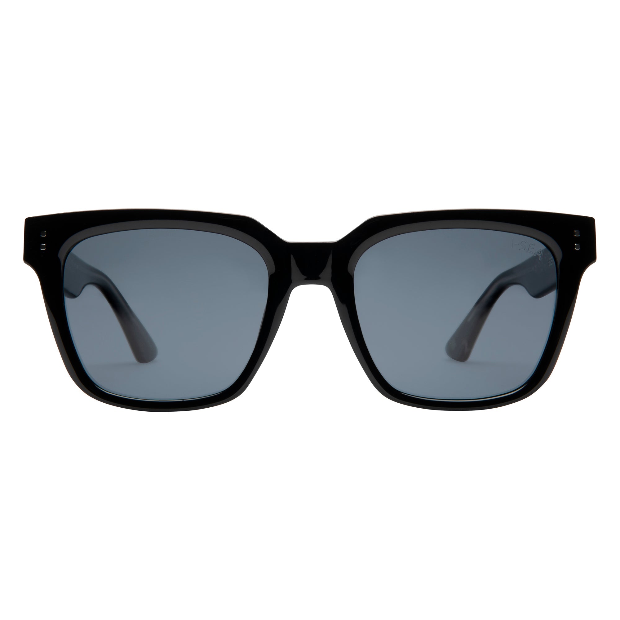 I-SEA JAMES MEN'S POLARIZED SUNGLASSES BLACK / SMOKE POLARIZED LENS