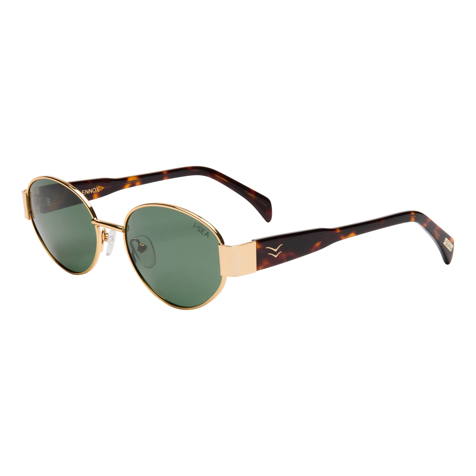 I-SEA LENNOX WOMEN'S POLARIZED SUNGLASSES GOLD / GREEN POLARIZED LENS