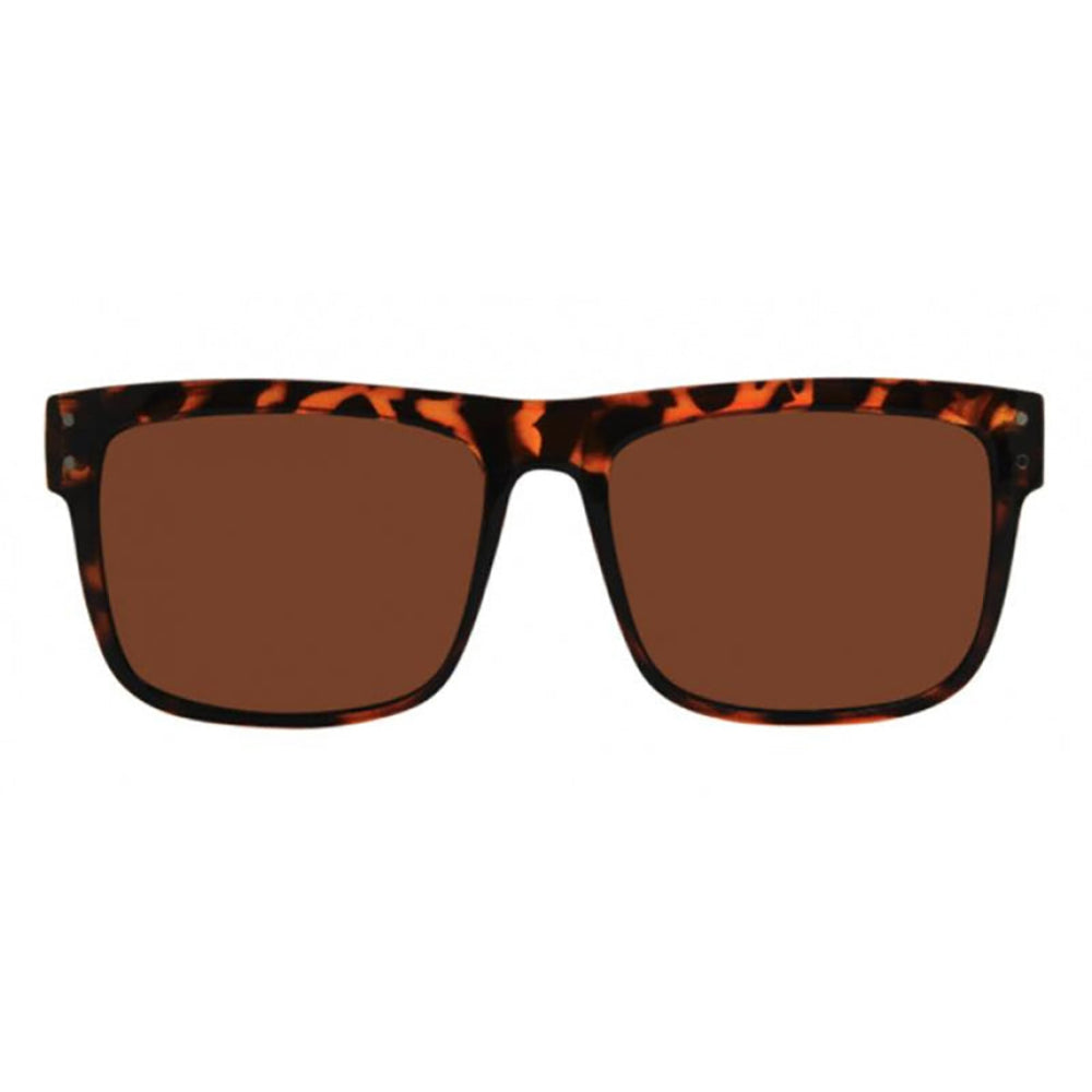 I-SEA V LANDER MEN'S POLARIZED SUNGLASSES TORT SOFT TOUCH RUBBER / BROWN POLARIZED LENS