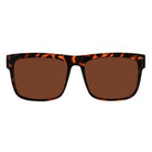 I-SEA V LANDER MEN'S POLARIZED SUNGLASSES TORT SOFT TOUCH RUBBER / BROWN POLARIZED LENS