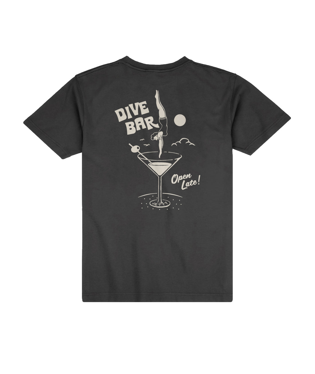 IWS x Jetty Dive Bar Tee Black DELRAY XL