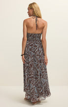 Z Supply Lanie Zinn Floral Maxi Dress CLC-ChocolateCherry M