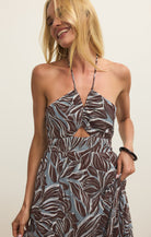 Z Supply Lanie Zinn Floral Maxi Dress CLC-ChocolateCherry M