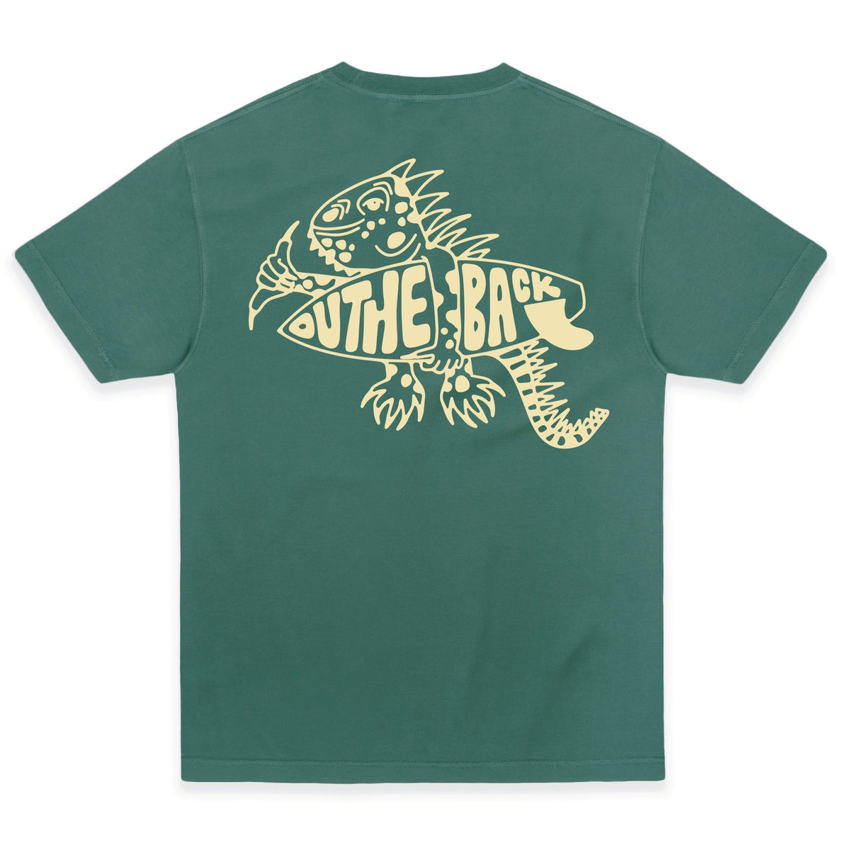 OUTHEBACK Shredded Iguana SSTee Green S