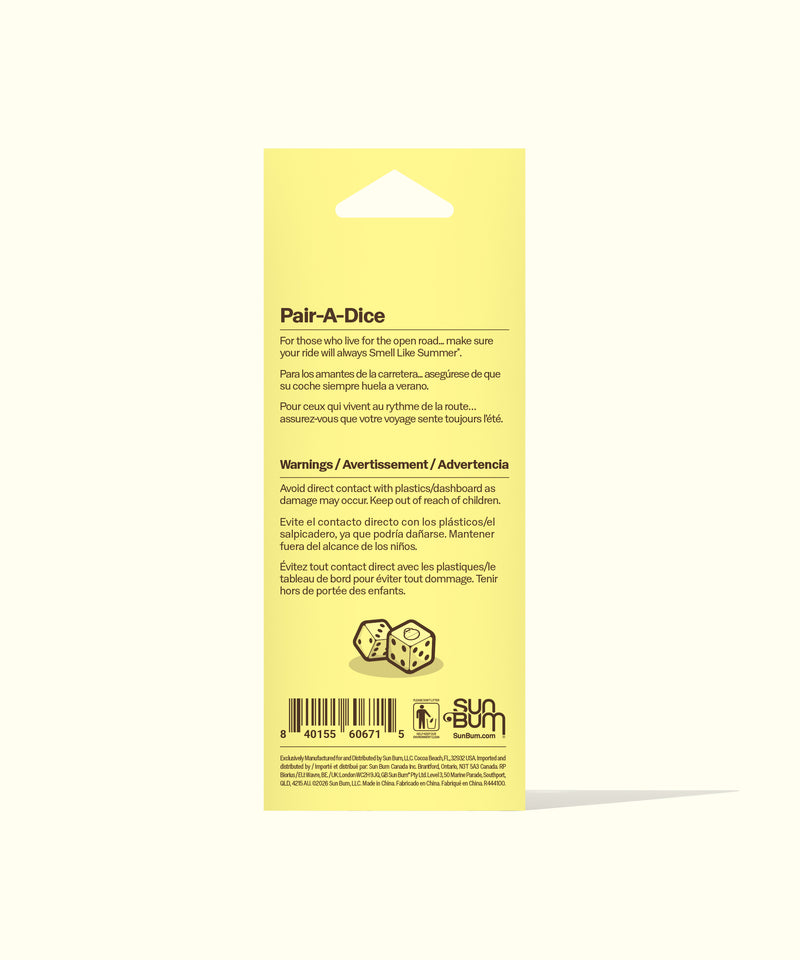 Sun Bum Dice Air Freshener