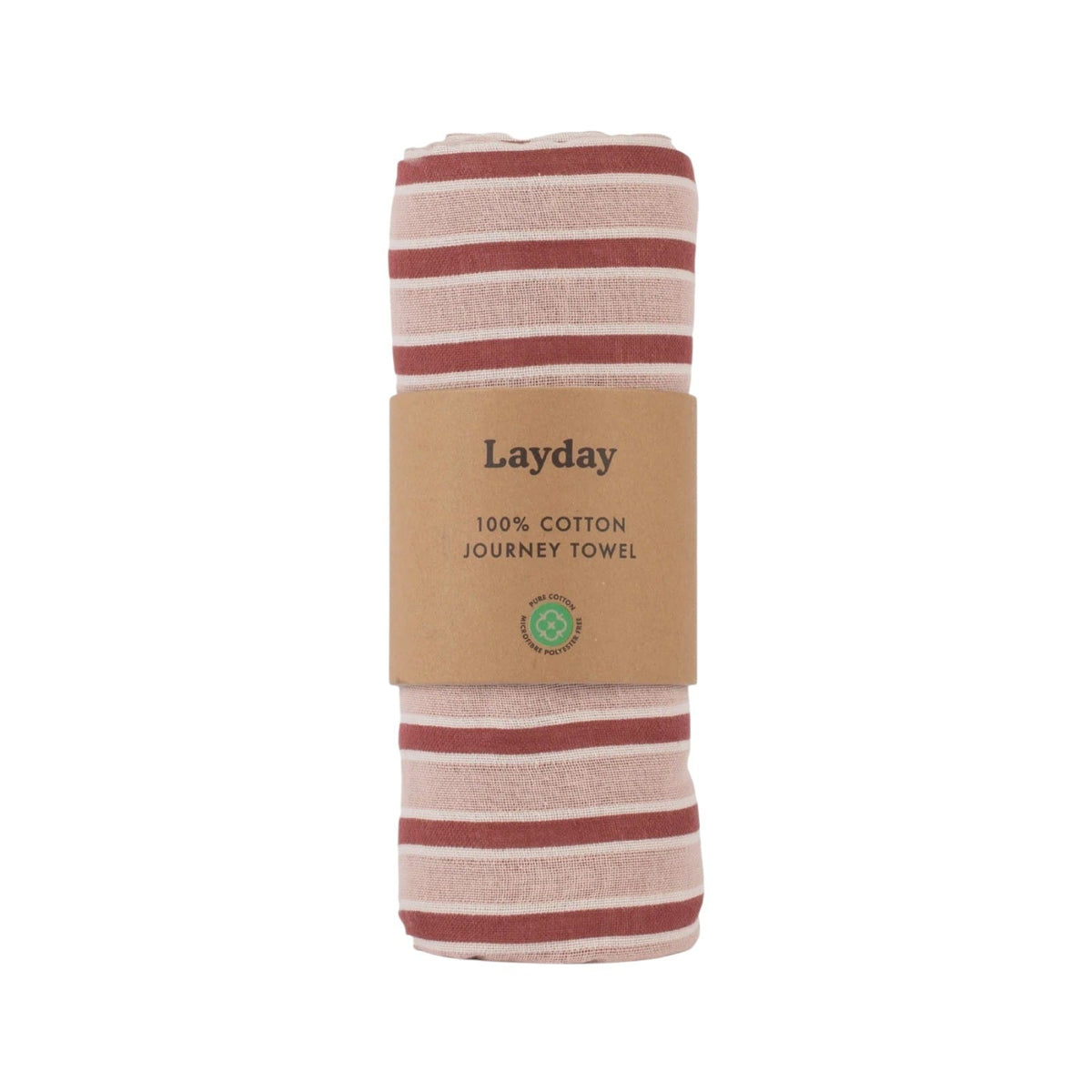 Layday Laguna Cotten Towel  PinkSand&Cherry OS