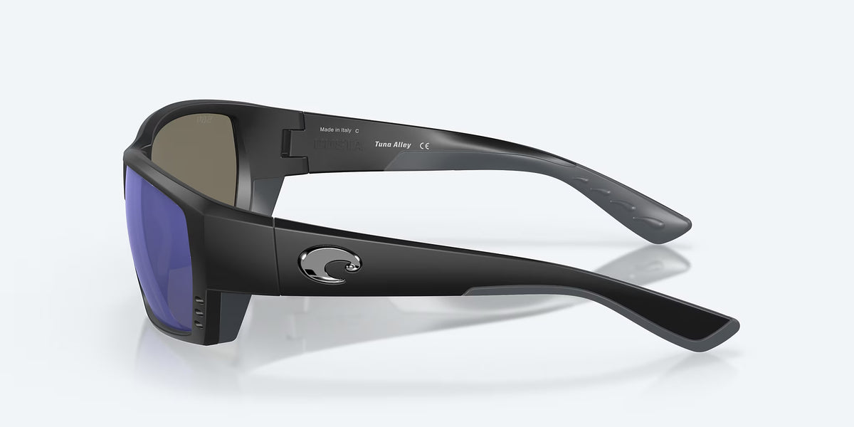 Costa Del Mar Tuna Alley II Polarized Sunglasses MatteBlack BlueMirror