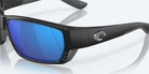 Costa Del Mar Tuna Alley II Polarized Sunglasses MatteBlack BlueMirror