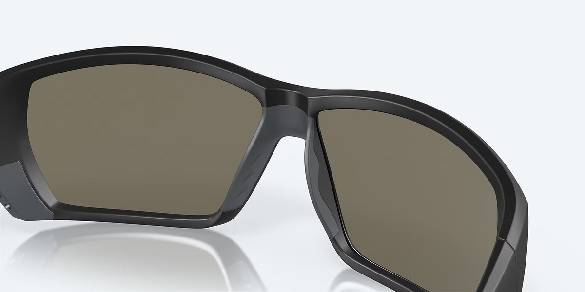 Costa Del Mar Tuna Alley II Polarized Sunglasses MatteBlack BlueMirror