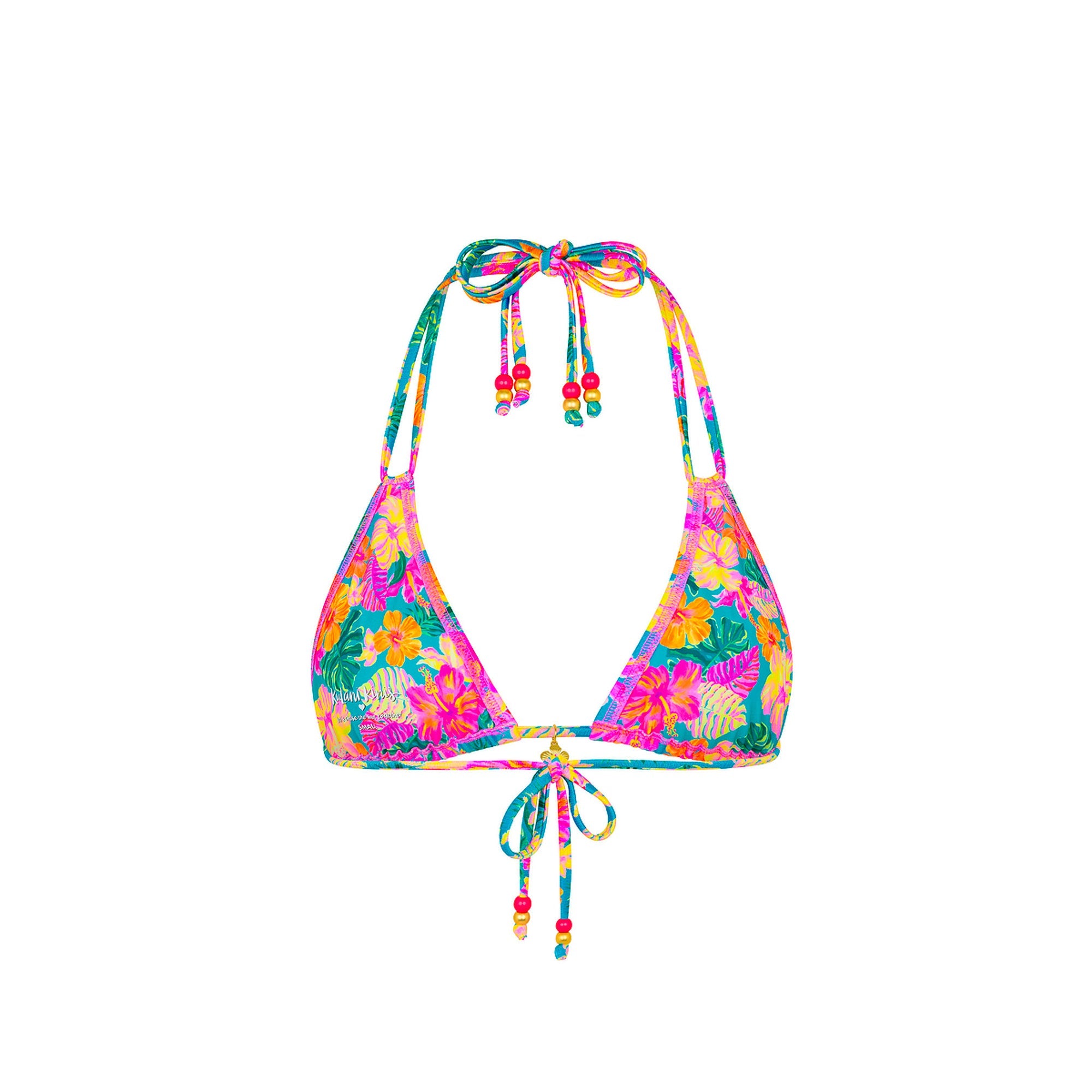 Kulani Kinis HALTER BRALETTE BIKINI TOP ParadisePop M