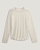 Free Fly Women's Bamboo Shade Long Sleeve II 772-Dash Stripe Birch L