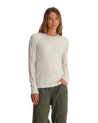 Free Fly Women's Bamboo Shade Long Sleeve II 772-Dash Stripe Birch S