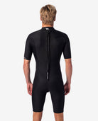 Rip Curl Dawn Patrol 2mm Back Zip SS Springsuit 0090-Black XL