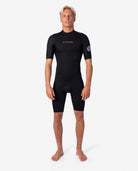 Rip Curl Dawn Patrol 2mm Back Zip SS Springsuit 0090-Black XL