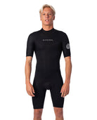 Rip Curl Dawn Patrol 2mm Back Zip SS Springsuit 0090-Black XL