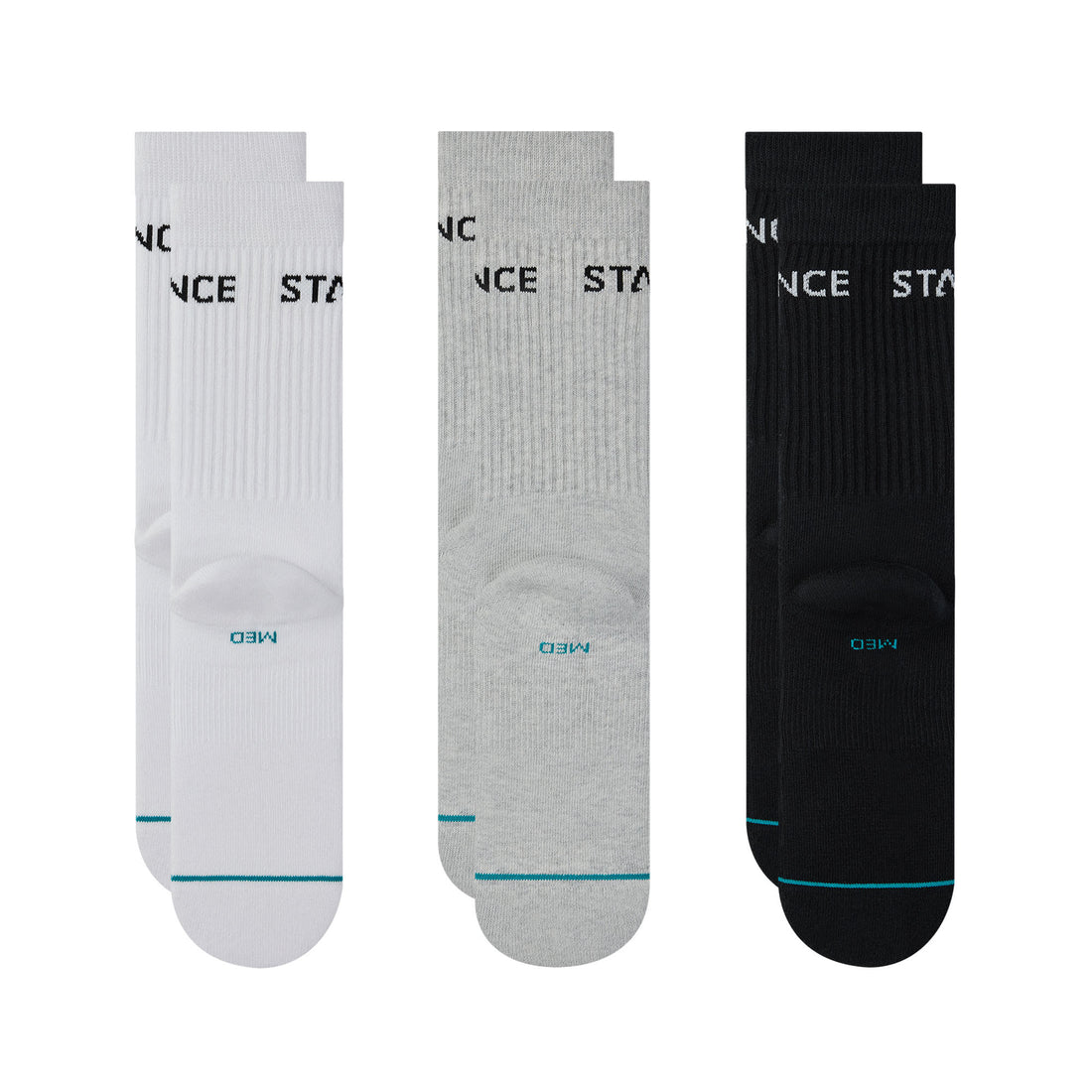 STANCE ORIGIN 3 PACK CREW MUL L