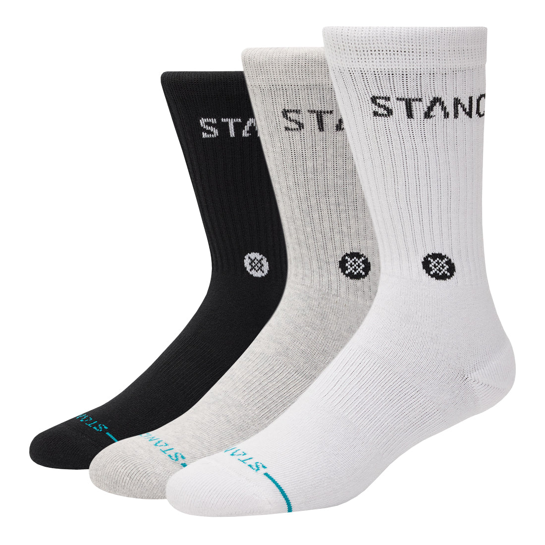 STANCE ORIGIN 3 PACK CREW MUL L