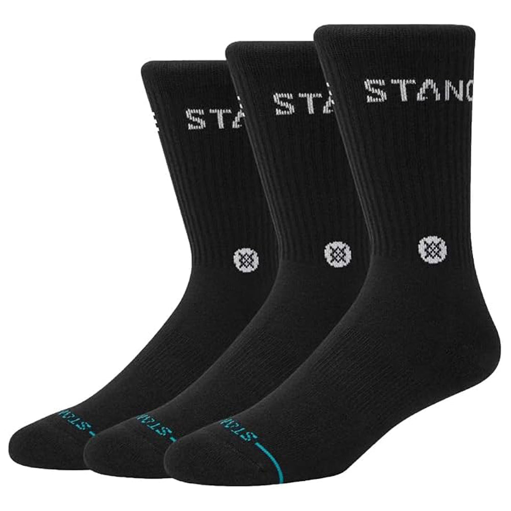 STANCE ORIGIN 3 PACK CREW BLK L