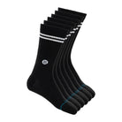 Stance Core 6 Pack Crew Socks BLK-Black L