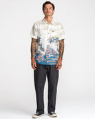 RVCA PENINSULA SS WOVEN MUL-MULTI L