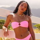 KulanI Kinis Strapless Bandeau Top FairyFloss XS