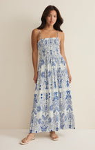 Z Supply Nadine Palm Maxi Dress  nautical L