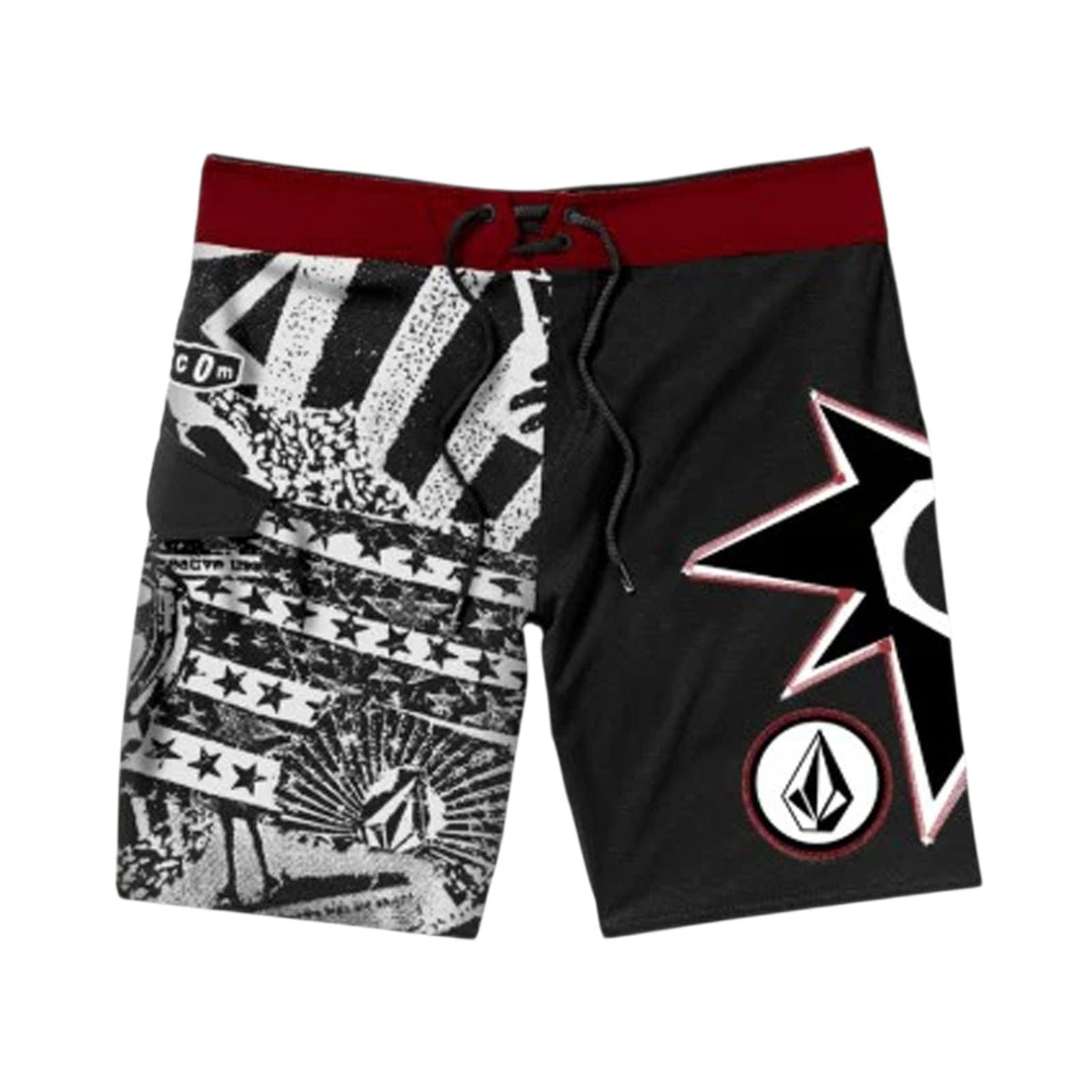 VOLCOM ST4R G4ZER MOD 22 BRD-BLK/RED 34