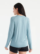 Free Fly Women's Bamboo Shade Long Sleeve II 420-Ocean Mist S