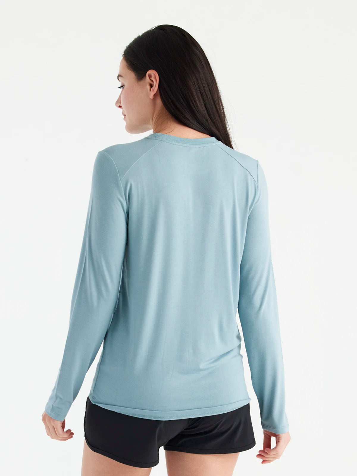 Free Fly Women's Bamboo Shade Long Sleeve II 420-Ocean Mist M