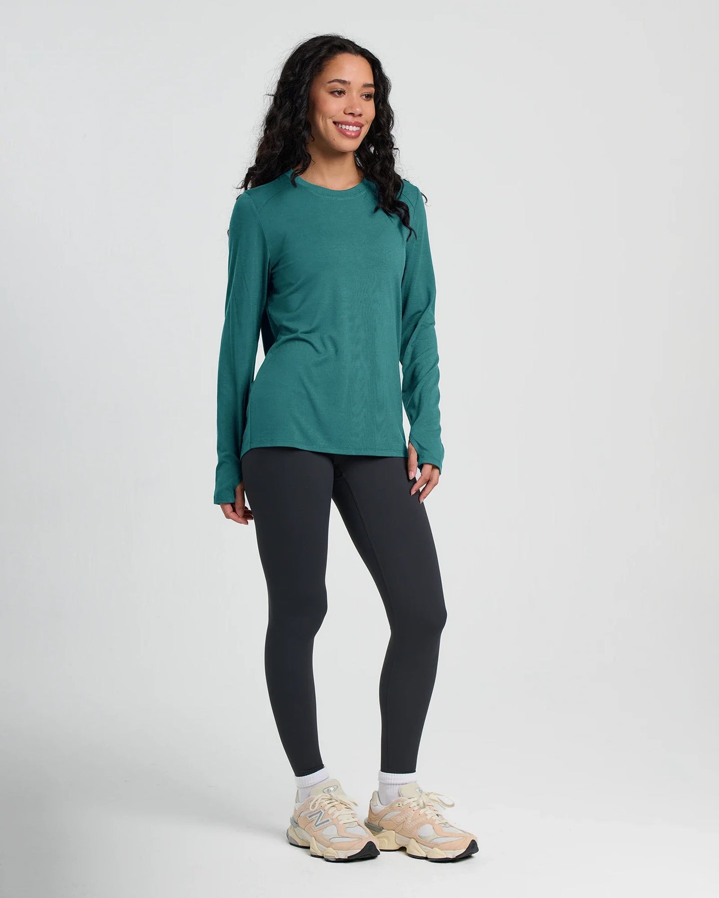 Free Fly Women's Bamboo Shade Long Sleeve II 535-Sea Pine S