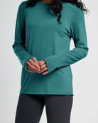 Free Fly Women's Bamboo Shade Long Sleeve II 535-Sea Pine M