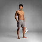 BN3TH WAVE SHORT 2N1 7IN MENSWEAR A067-STRIPE-BEIGE M