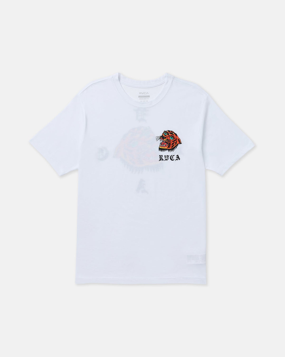 RVCA KALEB TIGER SS WHT-WHITE L