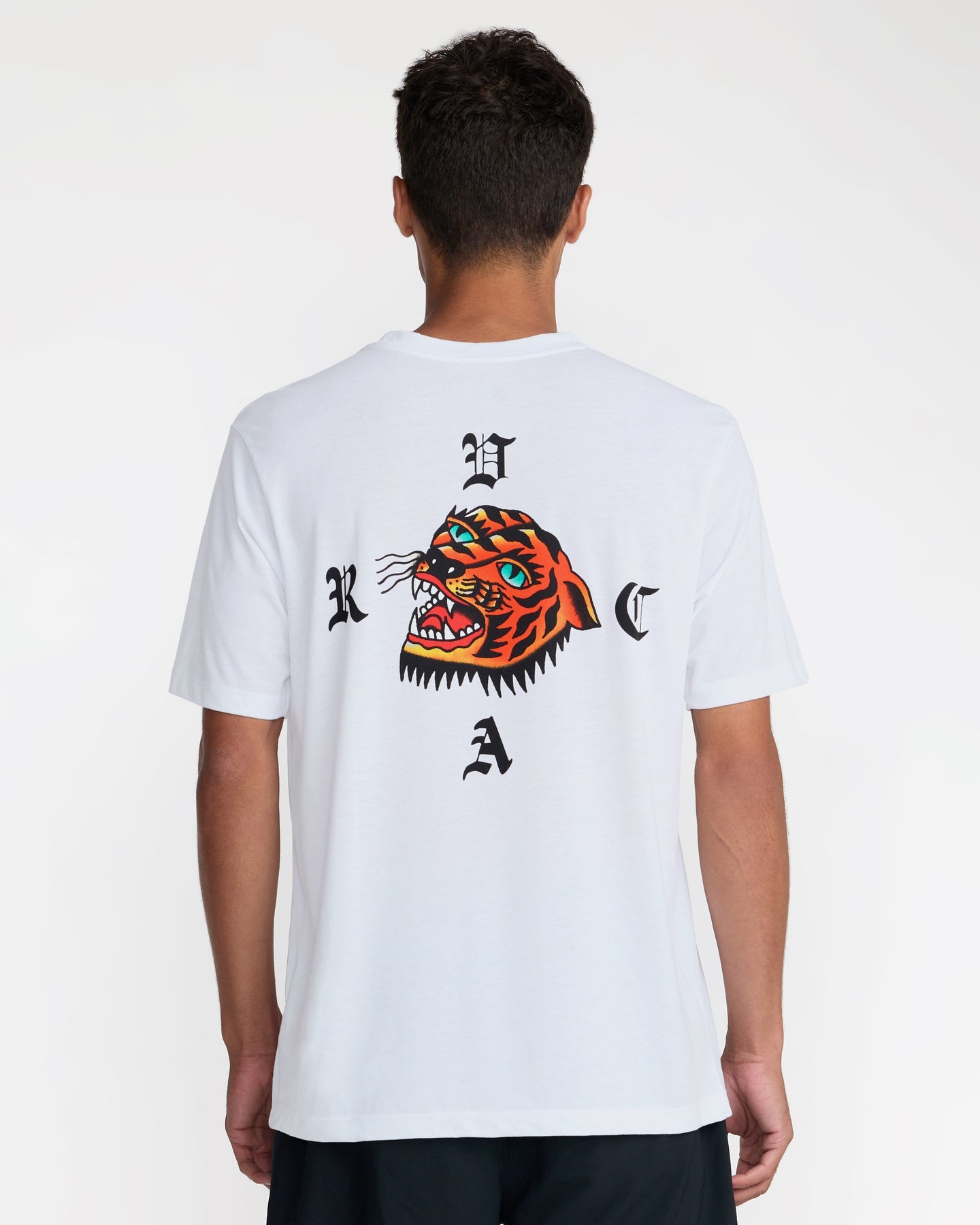 RVCA KALEB TIGER SS WHT-WHITE M