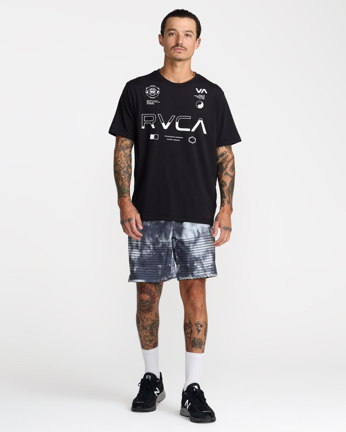 RVCA Yogger Stretch 17 KTE8-BLACK BLUR L