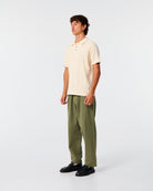 The Critical Slide Society Rails Knit Polo - Ecru M