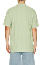 The Critical Slide Society Rails Knit Polo - Seagrass L