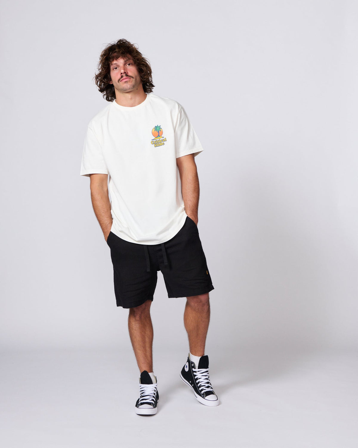 The Critical Slide Society Oasis Tee - Vintage White M