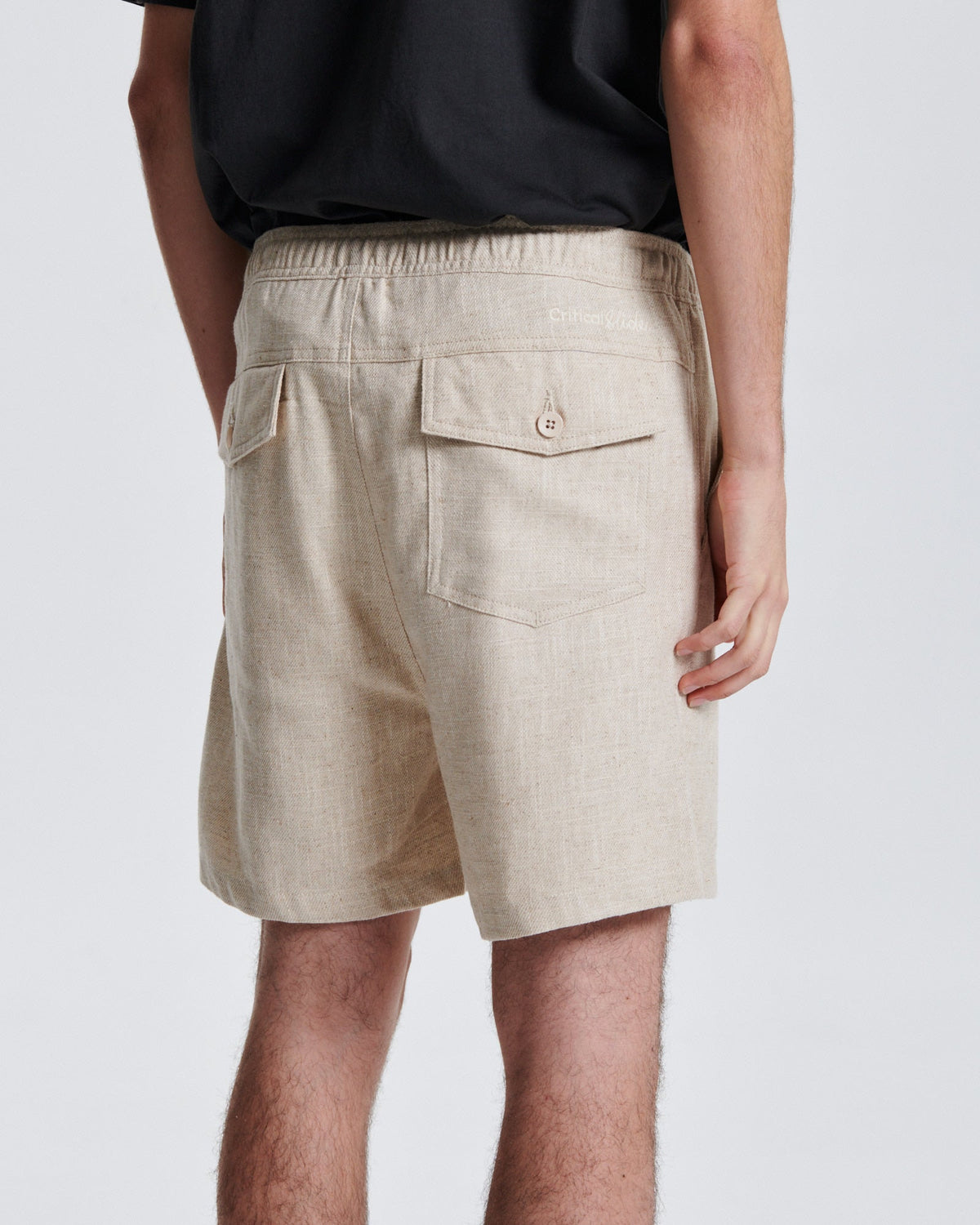 The Critical Slide Society Cruiser Linen Short Ecru 36