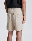 The Critical Slide Society Cruiser Linen Short Ecru 32